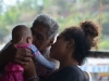 other passengers - grandpa loving on the grandson